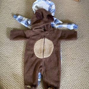 Set of 2 Fuzzy Zip ups with hoods